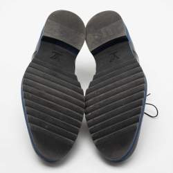 Louis Vuitton Black Leather Lace Up Oxfords Size 41