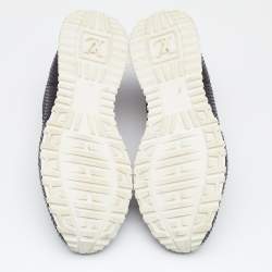 مملوكة مسبقًا Louis Vuitton Black/Brown Python And Monogram Canvas Sneakers Size 42.5