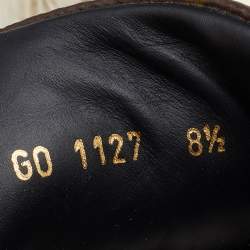 مملوكة مسبقًا Louis Vuitton Black/Brown Python And Monogram Canvas Sneakers Size 42.5