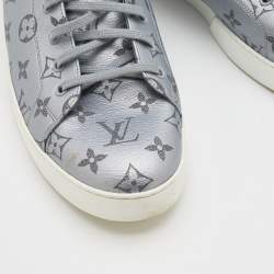 مملوكة مسبقًا Louis Vuitton Grey/Black Match Up Monogram Canvas Pacific High Top Sneakers Size 44