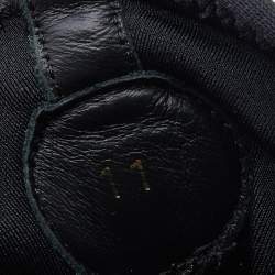 Pre Owned حذاء رياضي لوي فيتون راناواي جلد وسويدي رصاصي/أسود عنق منخفض مقاس 45