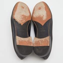 مملوكة مسبقًا حذاء لوفرز لوي فيتون سان جيرمان جلد أسود سليب أون مقاس 44.5