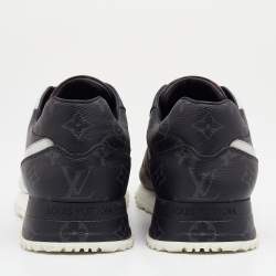 Pre Owned Louis Vuitton Tri-Color Monogram Canvas Run Away Low Top Sneakers Size 40.5