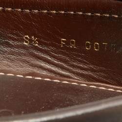 Louis Vuitton Dark Brown Leather Monte Carlo Slip On Loafers Size 42.5