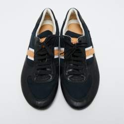 Louis Vuitton Multicolor Canvas And Leather Low Top Sneakers Size 42