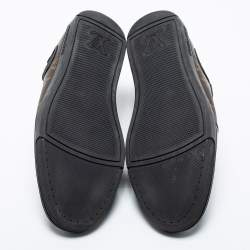 مملوكة مسبقًا Louis Vuitton Brown/Black Monogram Canvas and Leather Slalom Low-Top Sneakers Size 43