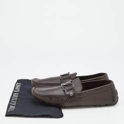 Louis Vuitton Brown Leather Monte Carlo Slip on Loafer Size 41