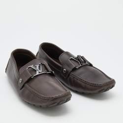 Louis Vuitton Brown Leather Monte Carlo Slip on Loafer Size 41