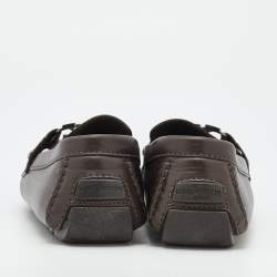 Louis Vuitton Brown Leather Monte Carlo Slip on Loafer Size 41