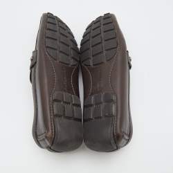 Louis Vuitton Brown Leather Monte Carlo Slip on Loafer Size 41