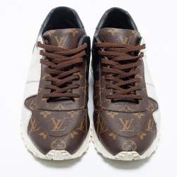 Pre Owned Louis Vuitton Tri-Color Monogram Canvas Runaway Sneakers Size 43.5