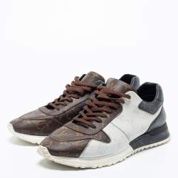 Pre Owned Louis Vuitton Tri-Color Monogram Canvas Runaway Sneakers Size 43.5