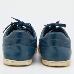 Louis Vuitton Blue Leather Leisure Low Top Sneakers Size 46