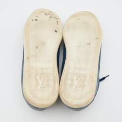 Louis Vuitton Blue Leather Leisure Low Top Sneakers Size 46