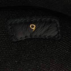 Pre Owned Louis Vuitton Black Knit Fabric VNR New Runner Low Top Sneakers Size 43