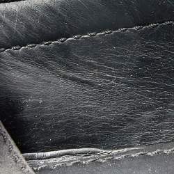 Pre Owned Louis Vuitton Black Suede Monte Carlo Slip On Loafers Size 44