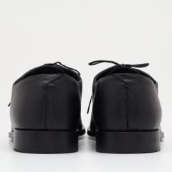 مملوكة مسبقًا Louis Vuitton Black Leather Lace Up Derby Size 44
