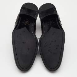 مملوكة مسبقًا Louis Vuitton Black Leather Lace Up Derby Size 44
