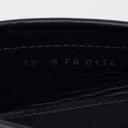 Pre Owned Louis Vuitton Blue Leather Monte Carlo Slip On Loafers Size 46