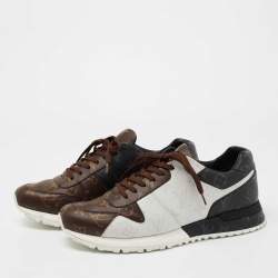 Louis Vuitton  Brown/Black Monogram Canvas Lace Up Sneakers Size 41.5