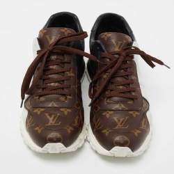 Louis Vuitton  Brown/Black Monogram Canvas Lace Up Sneakers Size 41.5