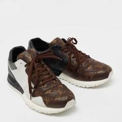 Louis Vuitton  Brown/Black Monogram Canvas Lace Up Sneakers Size 41.5