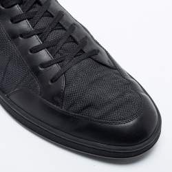 Louis Vuitton Black Damier Graphite Nylon And Leather Offshore Sneakers Size 43