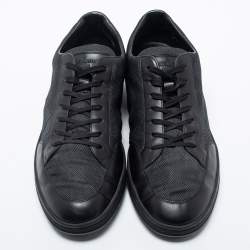 Louis Vuitton Black Damier Graphite Nylon And Leather Offshore Sneakers Size 43