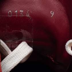 Louis Vuitton Red Suede High Top Sneakers Size 43