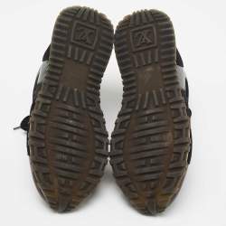 مملوكة مسبقًا Louis Vuitton Brown Canvas and  Mesh Run Away Sneakers Size 40