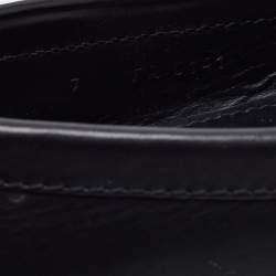 Pre Owned Louis Vuitton Black Leather Monte Loafers Size 41 