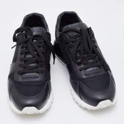 Louis Vuitton Black Mesh and Damier Graphite Canvas Runaway Sneakers Size 42