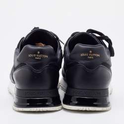 Louis Vuitton Black Mesh and Damier Graphite Canvas Runaway Sneakers Size 42