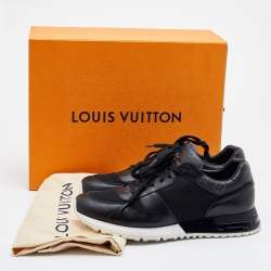 Louis Vuitton Black Mesh and Damier Graphite Canvas Runaway Sneakers Size 42