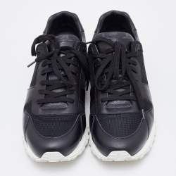 Louis Vuitton Black Mesh and Damier Graphite Canvas Runaway Sneakers Size 42