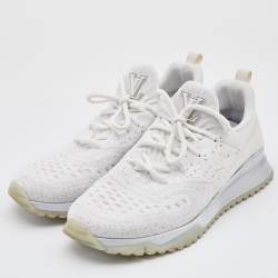 Louis Vuitton White Knit Fabric V.N.R Sneakers (LV 8, fits like a