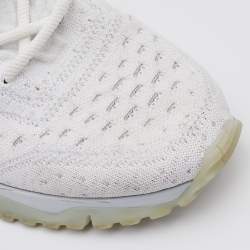 Louis Vuitton White Knit Fabric V.N.R Sneakers Size 42