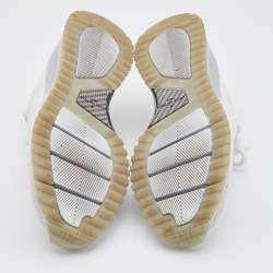 Louis Vuitton White Knit Fabric V.N.R Sneakers Size 42