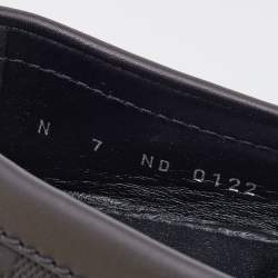 Pre Owned Louis Vuitton Black Damier Infini Leather Hockenheim Slip on Loafers Size 41