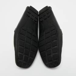 Pre Owned Louis Vuitton Black Leather Monte Carlo Loafers Size 42