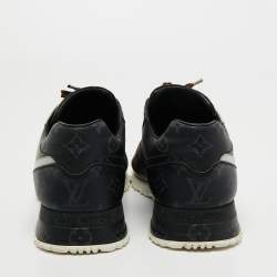 Pre Owned Louis Vuitton Tri Color Monogram Canvas Run Away Low Top Sneakers Size 43