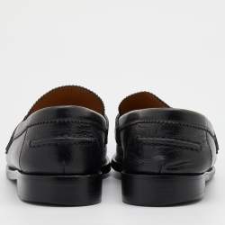 Louis Vuitton Black Leather Major Loafers Size 42.5