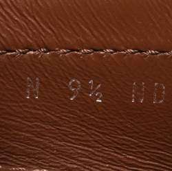 Pre Owned Louis Vuitton Brown Leather Arizona Loafers Size 43.5