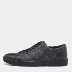 Louis Vuitton Luxury brand black gold pattern canvas low top shoes -  LIMITED EDITION