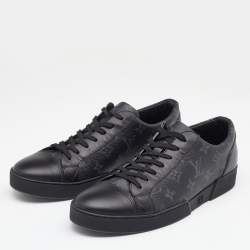 Louis Vuitton Luxury brand black gold pattern canvas low top shoes -  LIMITED EDITION