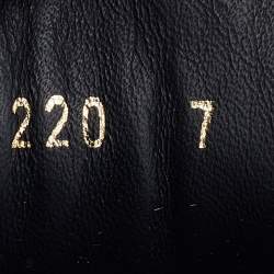 مملوكة مسبقًا Louis Vuitton Black Damier Graphite and Leather Cap Toe Sneakers Size 41