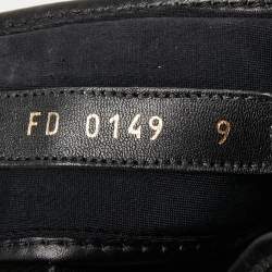 مملوكة مسبقًا Louis Vuitton Black Canvas and Leather Velcro Sandals Size 43