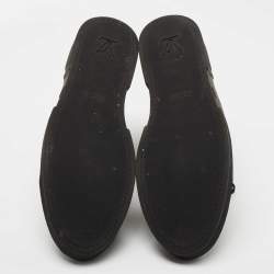 Louis Vuitton Brown/Black Monogram Canvas and Leather Match Up Sneakers Size 42.5