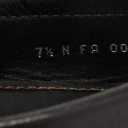 Louis Vuitton Black Leather Monte Carlo Slip on Loafers Size 41.5