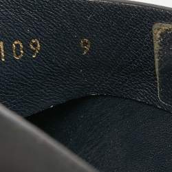 Louis Vuitton Two Tone Leather Foch Cross Strap Slides Size 43